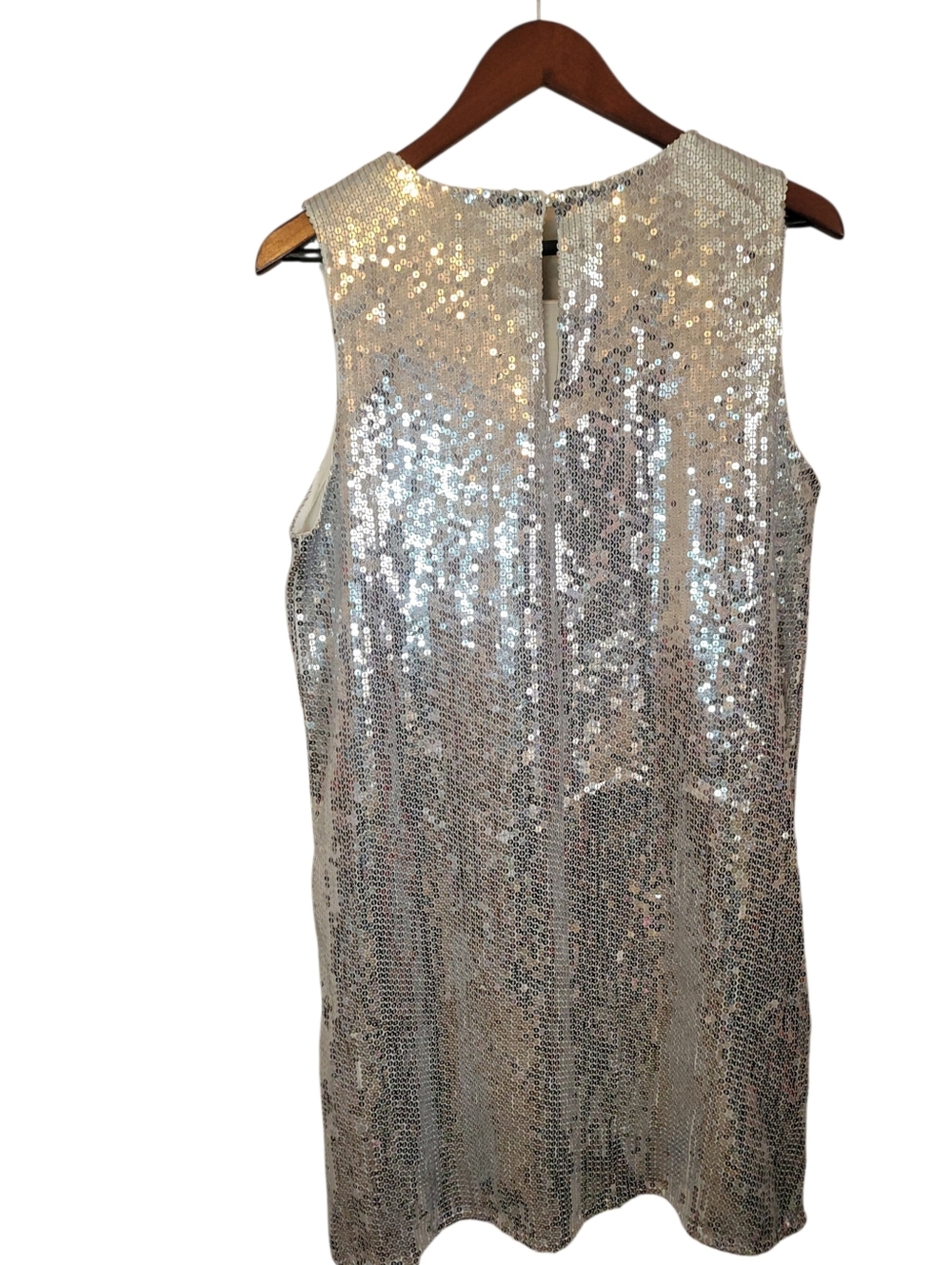 Anthropologie Varun Bahl NWT Sequin Floral Embroidered Shift Dress Medium - Picture 8 of 14